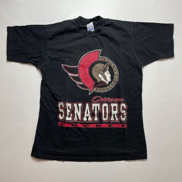 Vintage 90s Salem Ottawa Senators NHL Single Stitch t shirt Small - Picture 1 of 6